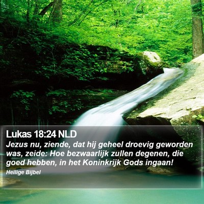 Lukas 18:24 NLD Bible Verse Image