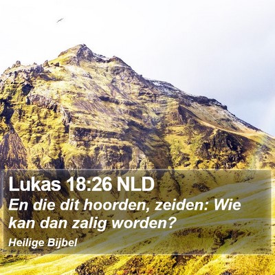 Lukas 18:26 NLD Bible Verse Image