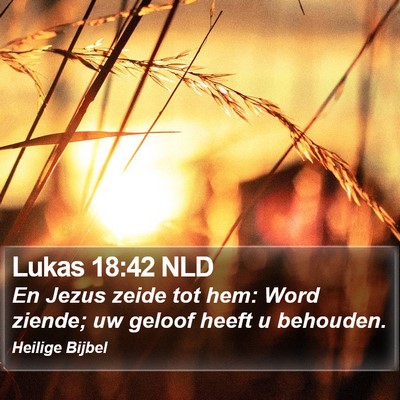 Lukas 18:42 NLD Bible Verse Image