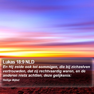 Lukas 18:9 NLD Bible Verse Image