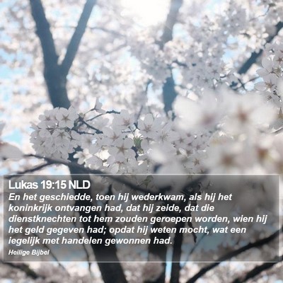 Lukas 19:15 NLD Bible Verse Image
