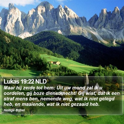 Lukas 19:22 NLD Bible Verse Image