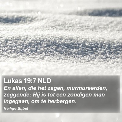 Lukas 19:7 NLD Bible Verse Image