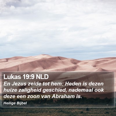 Lukas 19:9 NLD Bible Verse Image