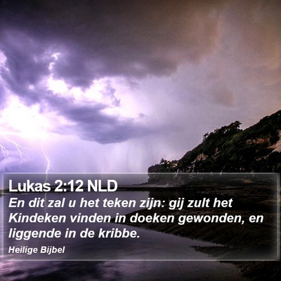 Lukas 2:12 NLD Bible Verse Image