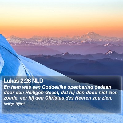 Lukas 2:26 NLD Bible Verse Image