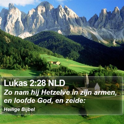Lukas 2:28 NLD Bible Verse Image