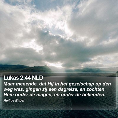 Lukas 2:44 NLD Bible Verse Image