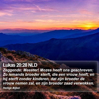 Lukas 20:28 NLD Bible Verse Image