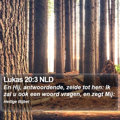 Lukas 20:3 NLD Bible Verse Image