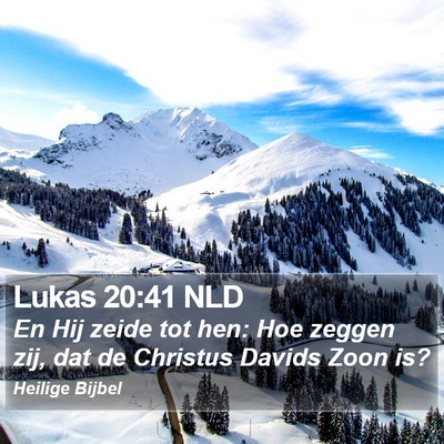 Lukas 20:41 NLD Bible Verse Image
