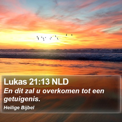 Lukas 21:13 NLD Bible Verse Image