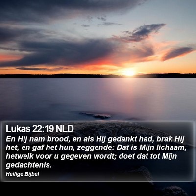 Lukas 22:19 NLD Bible Verse Image