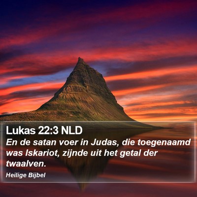 Lukas 22:3 NLD Bible Verse Image
