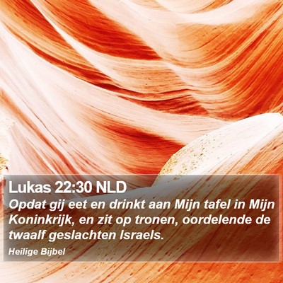 Lukas 22:30 NLD Bible Verse Image