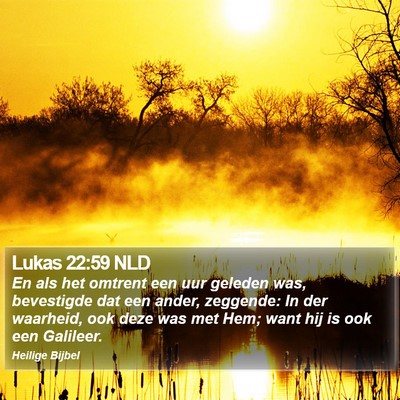 Lukas 22:59 NLD Bible Verse Image