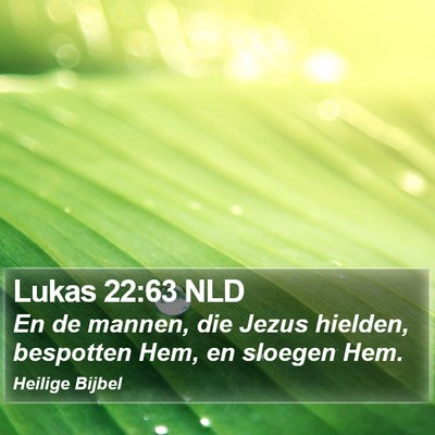 Lukas 22:63 NLD Bible Verse Image