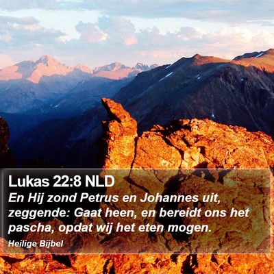 Lukas 22:8 NLD Bible Verse Image
