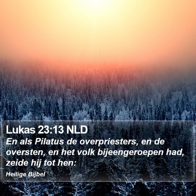 Lukas 23:13 NLD Bible Verse Image