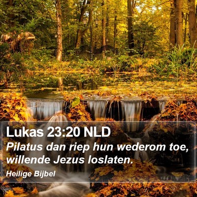 Lukas 23:20 NLD Bible Verse Image