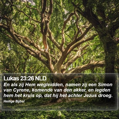 Lukas 23:26 NLD Bible Verse Image