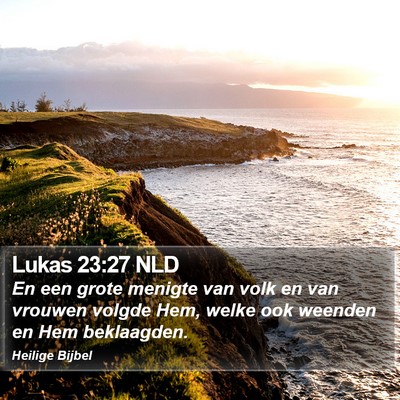Lukas 23:27 NLD Bible Verse Image