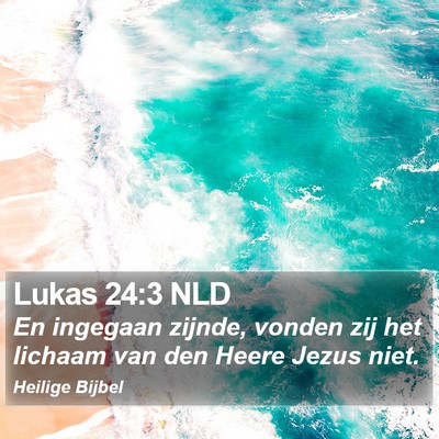 Lukas 24:3 NLD Bible Verse Image