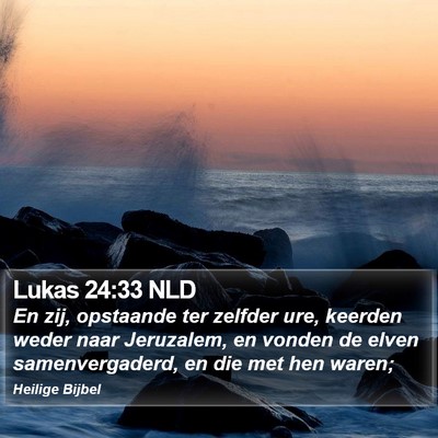 Lukas 24:33 NLD Bible Verse Image