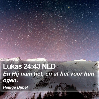 Lukas 24:43 NLD Bible Verse Image