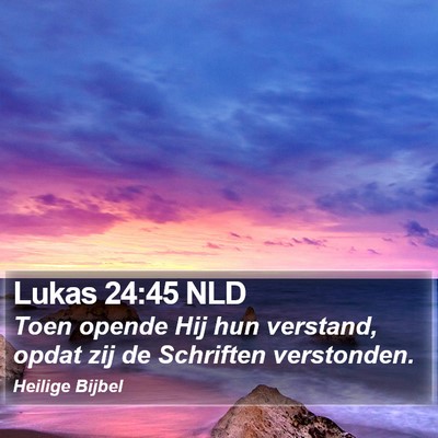 Lukas 24:45 NLD Bible Verse Image