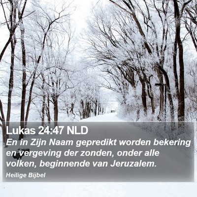 Lukas 24:47 NLD Bible Verse Image