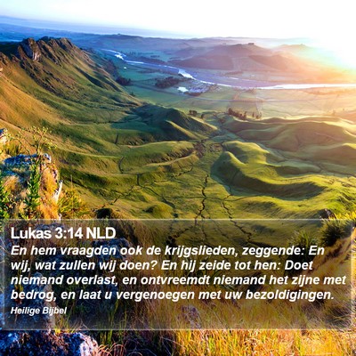 Lukas 3:14 NLD Bible Verse Image