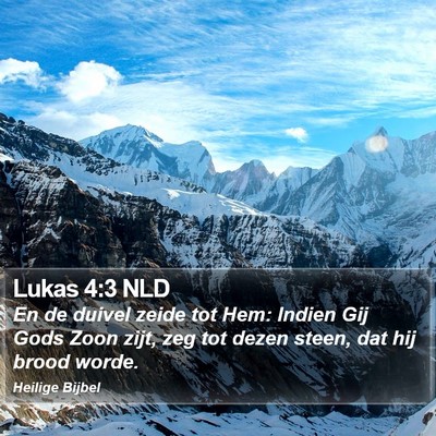 Lukas 4:3 NLD Bible Verse Image