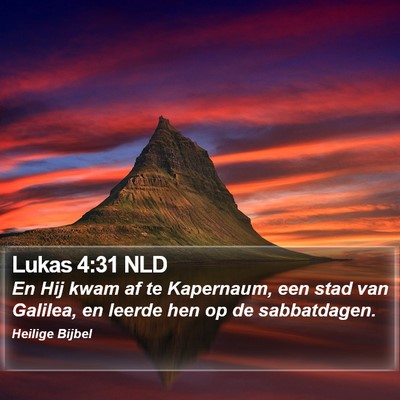 Lukas 4:31 NLD Bible Verse Image