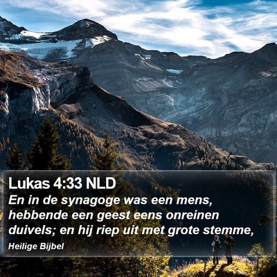Lukas 4:33 NLD Bible Verse Image