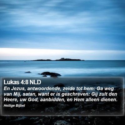 Lukas 4:8 NLD Bible Verse Image