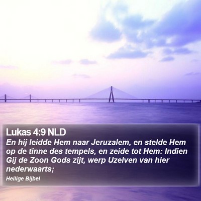 Lukas 4:9 NLD Bible Verse Image