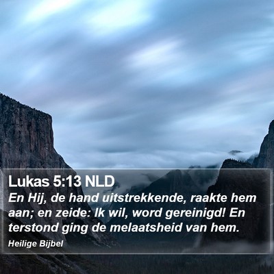 Lukas 5:13 NLD Bible Verse Image