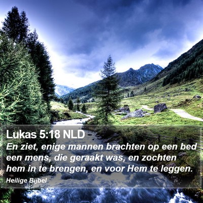 Lukas 5:18 NLD Bible Verse Image