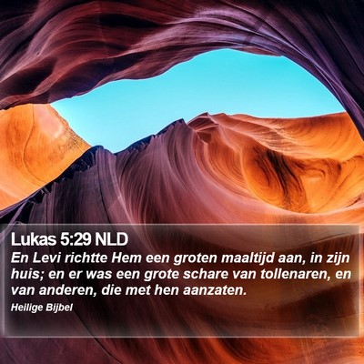 Lukas 5:29 NLD Bible Verse Image