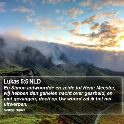 Lukas 5:5 NLD Bible Verse Image