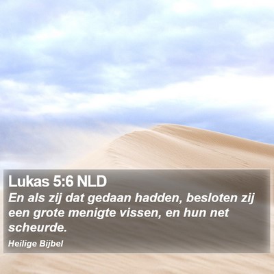 Lukas 5:6 NLD Bible Verse Image