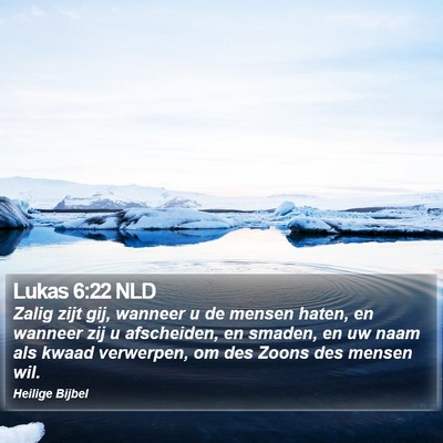 Lukas 6:22 NLD Bible Verse Image