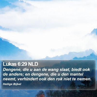 Lukas 6:29 NLD Bible Verse Image