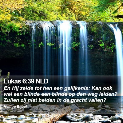 Lukas 6:39 NLD Bible Verse Image