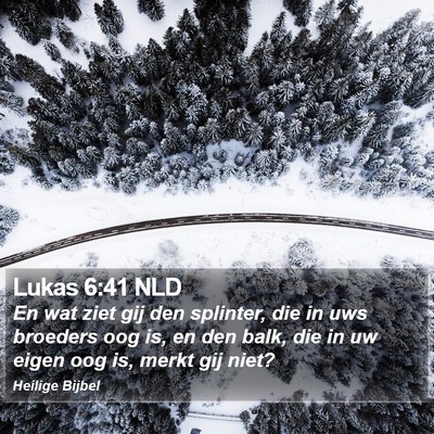 Lukas 6:41 NLD Bible Verse Image