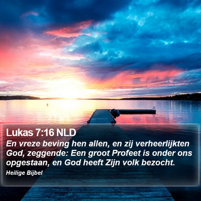 Lukas 7:16 NLD Bible Verse Image