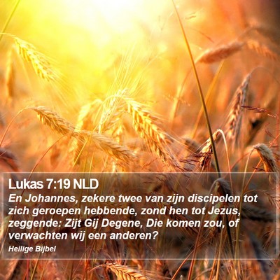 Lukas 7:19 NLD Bible Verse Image