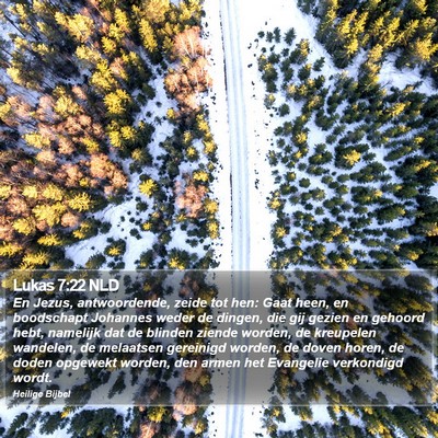 Lukas 7:22 NLD Bible Verse Image