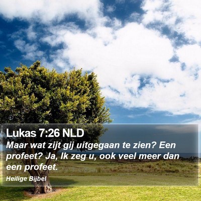 Lukas 7:26 NLD Bible Verse Image